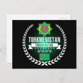 Turkmenistan Postkarte (Vorne/Hinten)