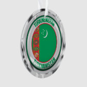 Turkmenistan Runde Emblem Ornament (Vorderseite)