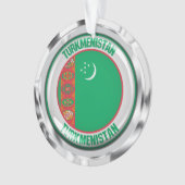 Turkmenistan Runde Emblem Ornament (Vorderseite)