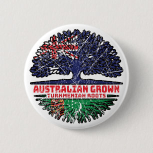 Turkmenistan Turkmenisch Australisch Australien Ba Button