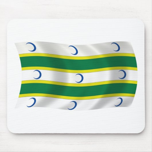 Turkmens Flag Mousepad (Vorne)