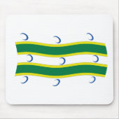 Turkmens Flag Mousepad (Vorne)