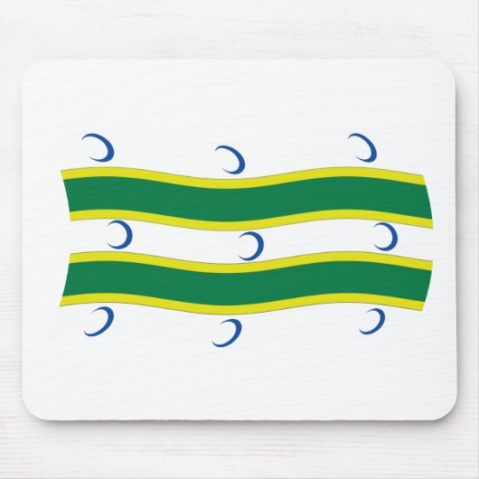 Turkmens Flag Mousepad (Vorne)