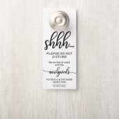 Türknacken-Hochzeit stört nicht das Zeichen Türanhänger (Auf Knauf)