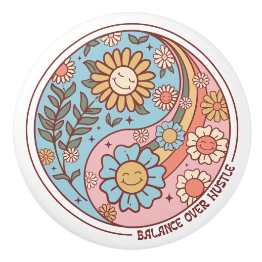 Türknauf der Keramik - Blumenkohl Keramikknauf (Vorderseite)