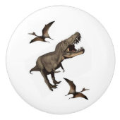 Türknauf-Dinosaurier  Keramikknauf (Vorderseite)