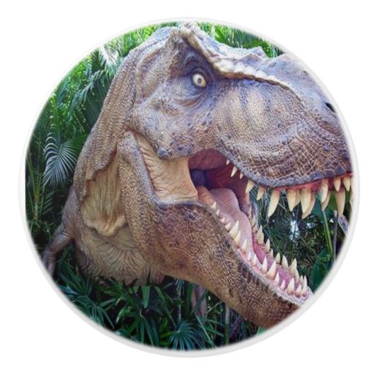 Türknauf-Dinosaurier Keramikknauf (Vorderseite)