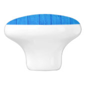 Türknauf Holz Blau Keramikknauf (Seitenansicht)
