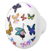 Türknauf Schmetterling Keramikknauf (Rechts)