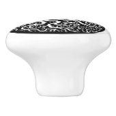 Türknäufe: Yin Yang Keramikknauf (Seitenansicht)