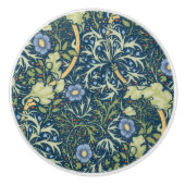 Türknopf - Algen- und Blumendesign Keramikknauf (Vorderseite)