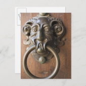 Türknopf an der Neuen Residenz Postkarte (Vorne/Hinten)