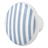 Türknopf Blau und Weiß Streifen Keramikknauf (Rechts)