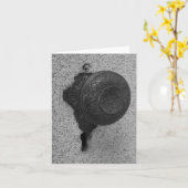 Türknopf - Karte (Gelbe Blume)