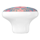 Türknopf mit persischem Muster Keramikknauf (Seitenansicht)