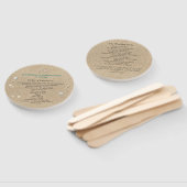 Türkquoise Beach Sandy Toes Salty Kisses Programm Fächer (Non-assembled)