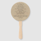 Türkquoise Beach Sandy Toes Salty Kisses Programm Fächer (Rückseite)