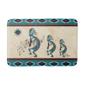 Türkquoise Kokopelli Bath Mat Badematte (Vorderseite)