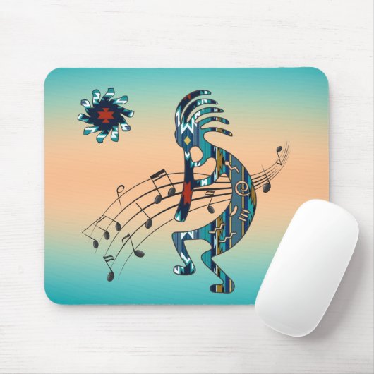 Türkquoise Kokopelli Mouse Pad Mousepad (Mit Mouse)