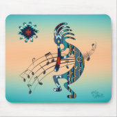 Türkquoise Kokopelli Mouse Pad Mousepad (Vorne)