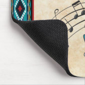 Türkquoise Kokopelli Mouse Pad Mousepad (Ecke)