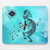 Türkquoise Kokopelli Mouse Pad Mousepad (Vorne)