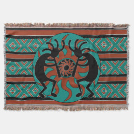 Türkquoise Kokopelli Tribal Southwest Design Decke