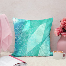 Türkquoise Mandala THROW PILLOW Kissen