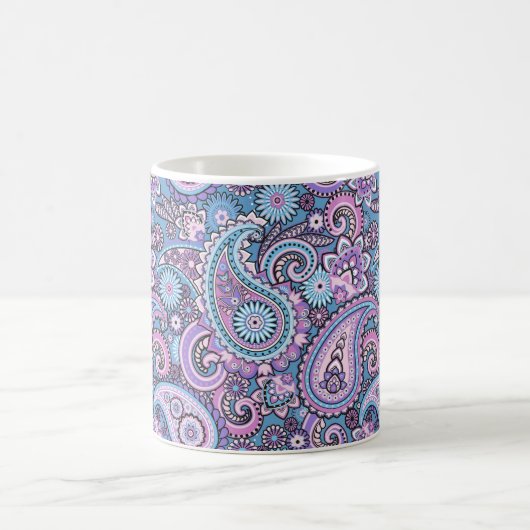 Türkquoise Paisley Kaffeetasse (Mittel)