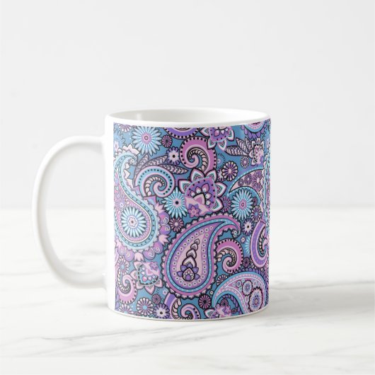 Türkquoise Paisley Kaffeetasse (Links)