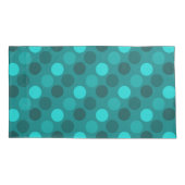 Türkquoise Polka Dot Kissenbezug (Rückseite)