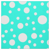 Türkquoise Polka Dots Stoff (Muster)