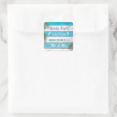 Türkquoise Sandy Toes Salty Kisses Sticker (Tasche)