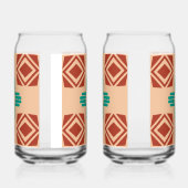 Türkquoise Zia Tribal Brown Tan Dosenglas (Links)