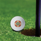 Türkquoise Zia Tribal Brown Tan Golfball