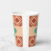 Türkquoise Zia Tribal Brown Tan Pappbecher (Rechts)