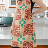 Türkquoise Zia Tribal Brown Tan Schürze