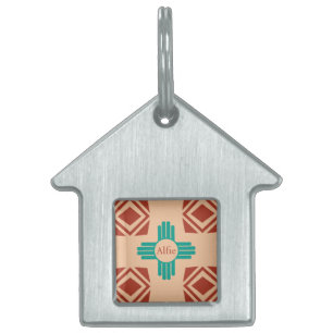 Türkquoise Zia Tribal Brown Tan Tiermarke