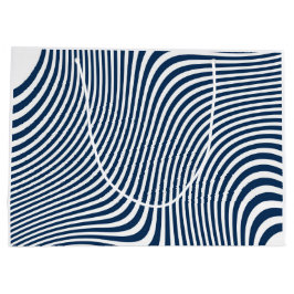 Türkquoise Zigzag Geschenktaschen Große Geschenktüte