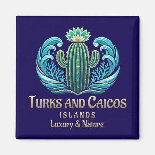 Turks and Caicos Islands Magnet (Vorne)