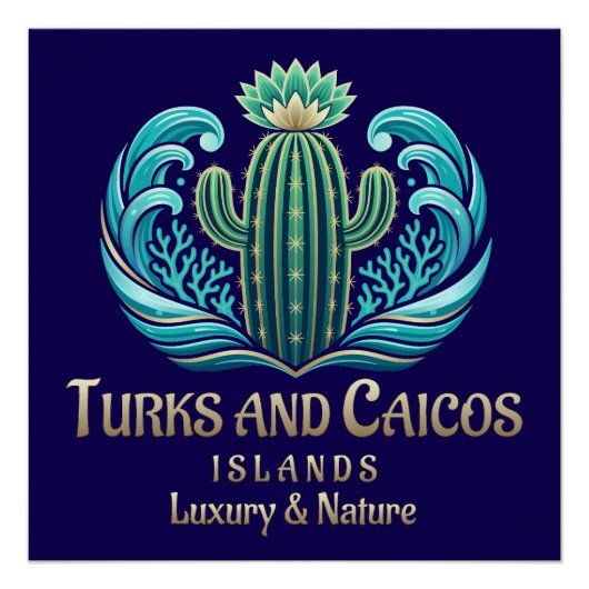 Turks and Caicos Islands Poster (Vorderseite)