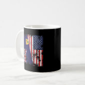 Turks And Caicos Islands USA Flag Kaffeetasse (Vorderseite Links)