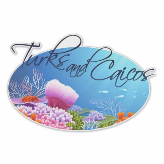 Turks & Caicos Aufkleber (Vorderseite)