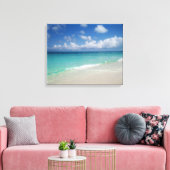 Turks & Caicos Beach Wrapped Canvas Leinwanddruck (Insitu (Wohnzimmer))