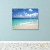 Turks & Caicos Beach Wrapped Canvas Leinwanddruck (Insitu (Holzboden))
