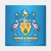 Turks & Caicos COA Magnet (Vorne)