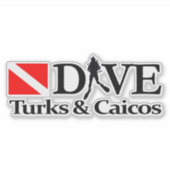Turks & Caicos DV4 Aufkleber (Vorderseite)