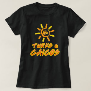 Turks & Caicos hellgelb und orange T-Shirt