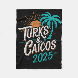 Turks Caicos Islands 2025 Vacation Souvenirs - Uni Fleecedecke