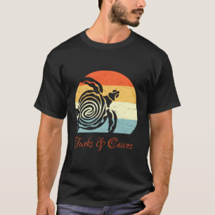 Turks Caicos Karibisches Meer Turtle Urlaub T-Shirt